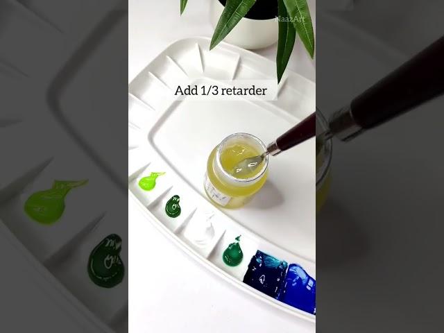 How to keep Acrylic paints wet for longer | Stop Acrylic drying #art #painting #paintingtutorial