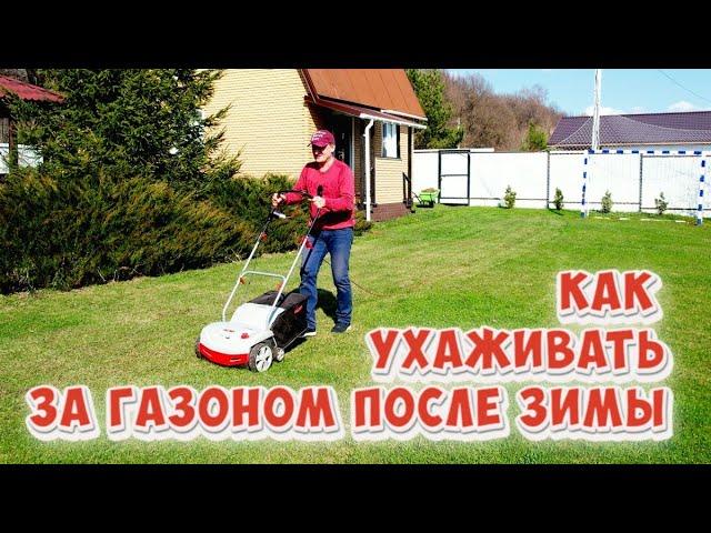 Как ухаживать за газоном после зимы