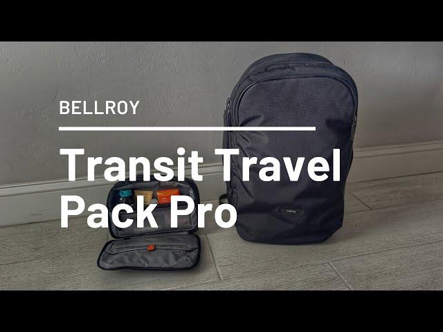 NEW Bellroy Transit Travel Pack Pro and Hanging Toiletry Kit Review - Great Minimalist Travel Gear!
