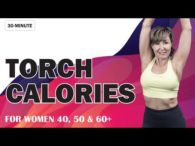 30-Minute NO REPEAT All Standing Cardio & Abs Workout for Women Over 40