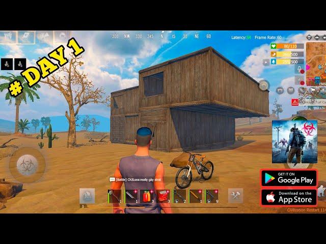 Last Island Of Survival - DAY 1 NEW SERVER Starting Journey MAX GRAPHICS MOBILE/ANDROID GAMEPLAY