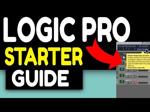 LOGIC PRO X BEGINNER TUTORIAL MASTER CLASS Overview of Logic Pro - Tips Tricks For NEWBIES