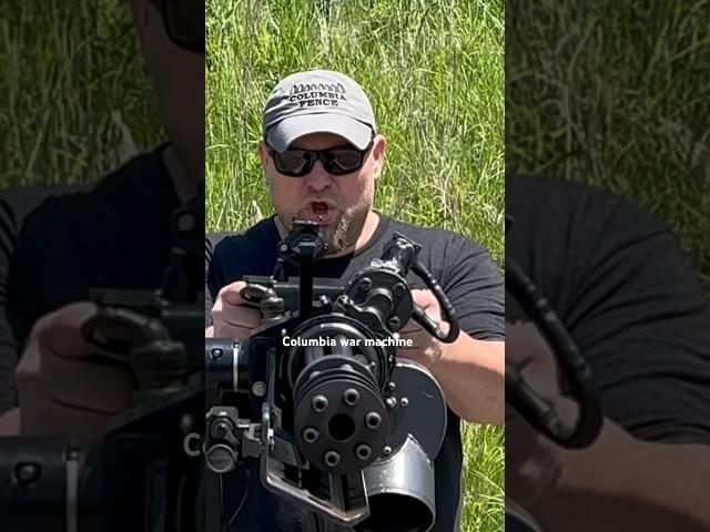 M134 mini gun vs ballistic torso 30 yards away!             Columbia War Machine