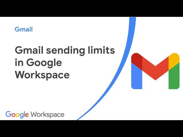 Gmail sending limits in Google Workspace