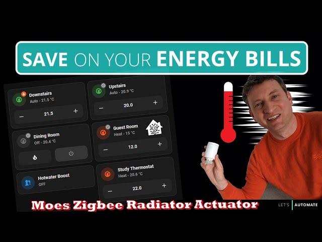 Moes Zigbee Radiator Thermostat in Home Assistant