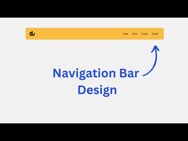 navigation bar in html and css