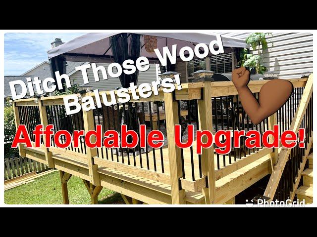 Modern Deck Railing Using These Cheap And Easy To Install Aluminum Balusters And Rail Brackets