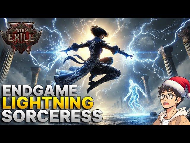 HUGE LIGHTNING DAMAGEEndgame Lightning Sorceress Gameplay - Path of Exile 2