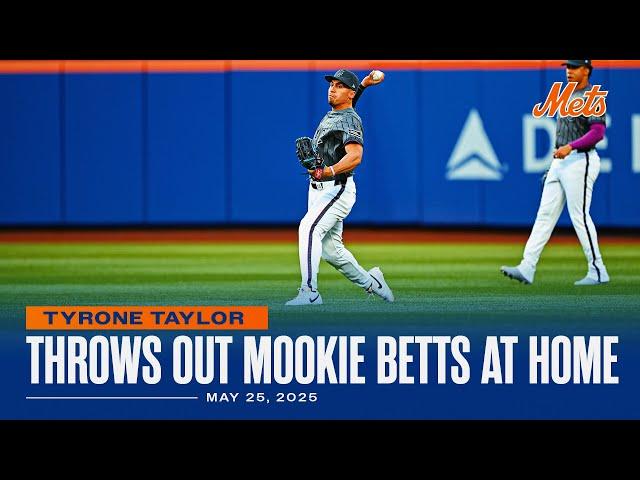 Tyrone Taylor Throws Out Mookie Betts With A Rocket