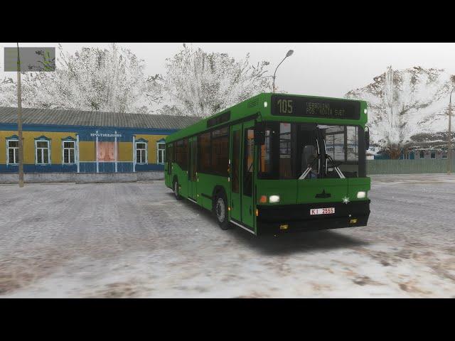 OMSI 2 MAP Чистогорская Область Маршрут 105 #avtobus #omsi #omsi2 #simulator #games