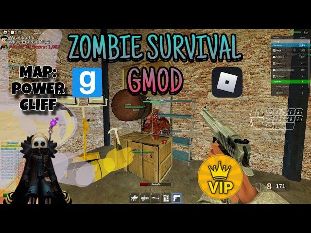 ZOMBIE SURVIVAL WIN feat SUBS - POWER CLIFF MAP | Zombie Survival Gmod on @Roblox