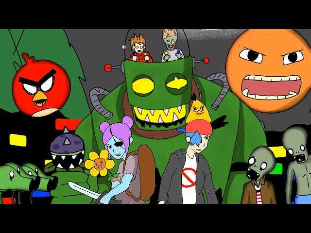 Pibby “GLITCHED LEGENDS” (v2) | ANNOYING ORANGE x PVZ x RED x PEASHOOTER | FNF ANIMATION