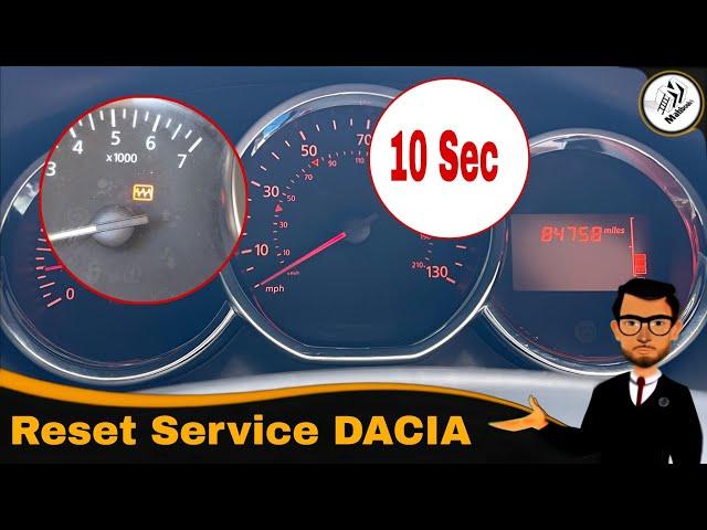 Reset Service DACIA en 10 Seconds (Temoin Vidange Dacia)