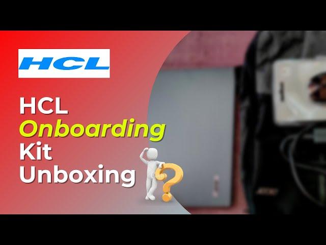 HCL Laptop Unboxing | HCL Onboarding Kit | HCL new joiner Laptop | #hcl