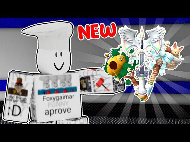 PLAYING WITH EVERY NEW HAMMER IN ROBLOX FLEE THE FACILITY!!!