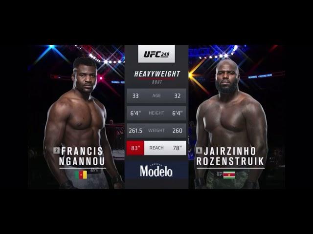 UFC 249: Francis Ngannou vs Jairzinho Rozenstruik FULL FIGHT!!