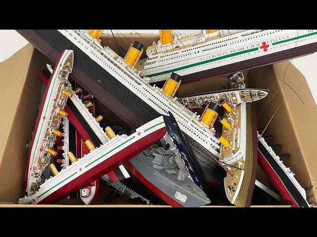 Will All these Ships from the Box sink or float? Britannic, Titanic Review and Sinking video.