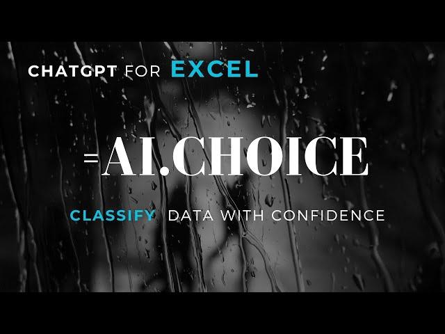 ChatGPT for Excel =AI.CHOICE Function