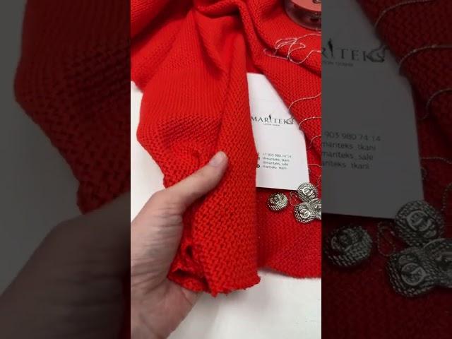 Фактурный трикотаж Missoni. Цвет ярко красный