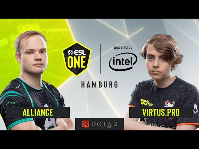 Dota2 - Alliance vs. Virtus.pro - Game 1 - Lowerbracket - ESL One Hamburg 2019