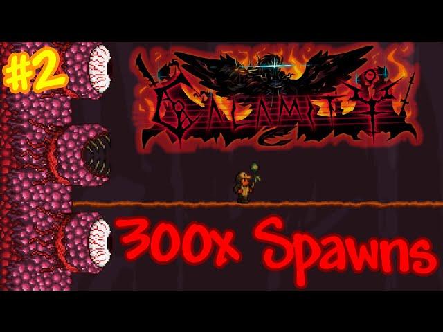 Terraria Calamity With 300x SPAWN RATES Is Getting HARD(mode)