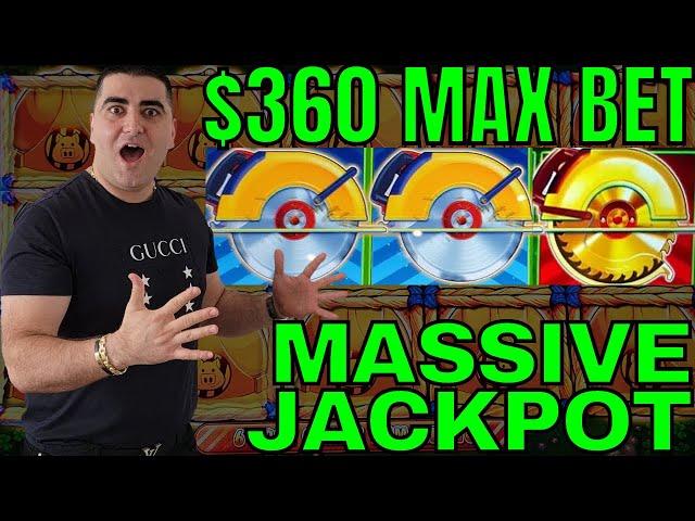 $360 Max Bet MASSIVE JACKPOT HANDPAY On Huff N Even More Puff Slot