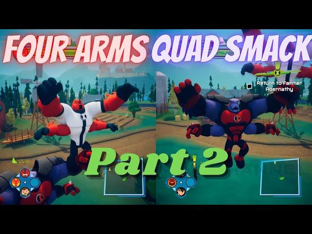 Ben 10 CO-OP [FOUR ARMS & QUAD SMACK] Plays  Power Trip PART 2 [No Commentary]