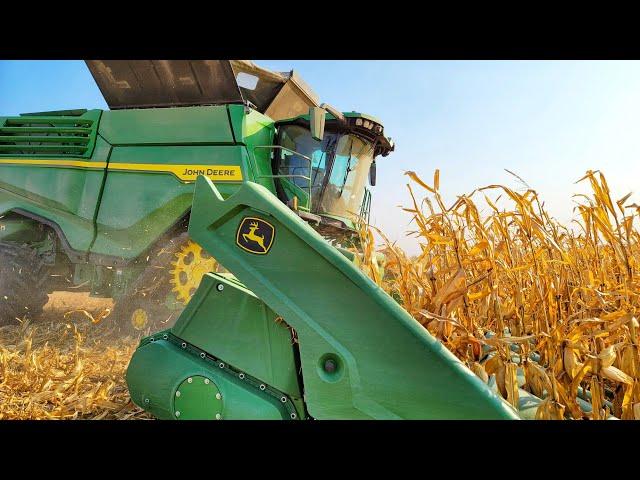 The X9 Harvests Corn!