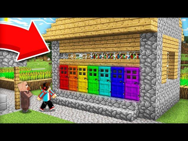 ОТКУДА У ЖИТЕЛЯ ДОМА ЭТИ РАДУЖНЫЕ ДВЕРИ В МАЙНКРАФТ | Компот Minecraft