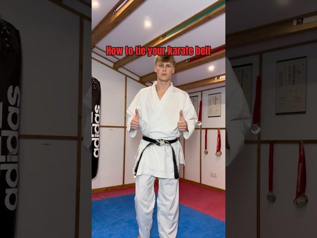 How to tie your karate belt