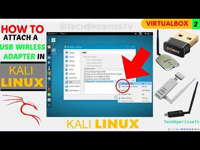 How To attach USB WIFI ADAPTER in virtualbox, with KALI LINUX | VB2