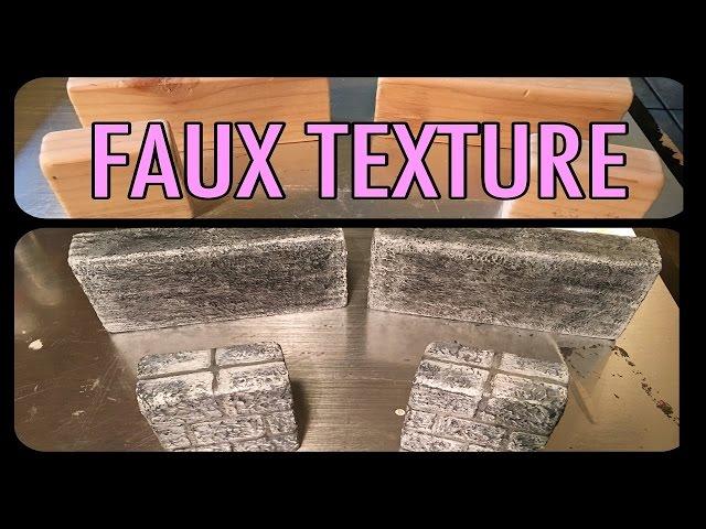 Faux STONE TEXTURE for Doll House & Display Stages / Staggered RISERS / How To Tutorial