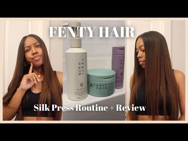 Fenty Hair Review | Straight Hair Natural Silk Press | Honest First Impression 🫠 | Zenese Ashley