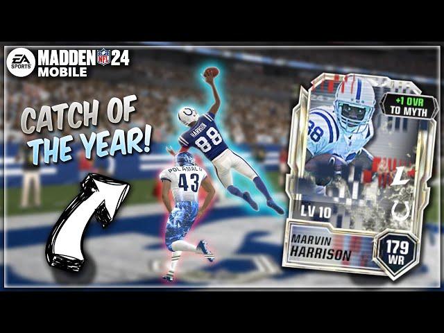 MYTHIC HARRISON MAKE CATCH OF THE YEAR!! MADDEN MOBILE 24 MYTHIC LEGENDS GAMEPLAY!!