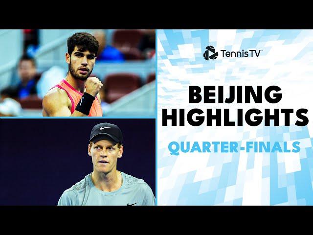 Alcaraz vs Khachanov; Sinner vs Lehecka & More | Beijing 2024 Quarter-Finals Highlights