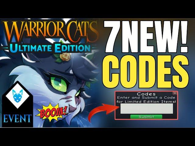 ️ UPDATE  NEW ️ WARRIOR CATS ULTIMATE EDITION CODES 2024 - WARRIOR CATS ULTIMATE EDITION CODES