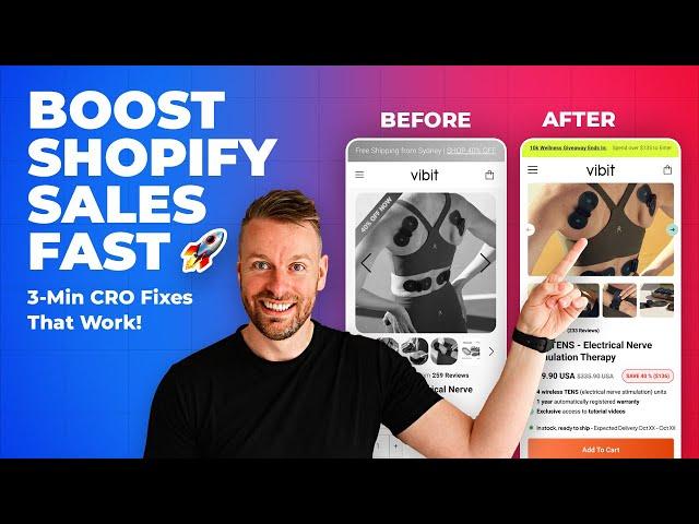 How We Increased Shopify Conversion Rates by 30% in 3 Minutes (Pro CRO Tips)