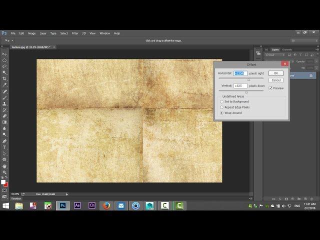 Photoshop tutorial : How to create seamless textures