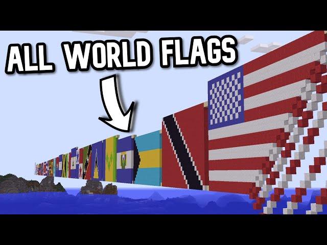 Domino in Minecraft - ALL WORLD FLAGS (almost)