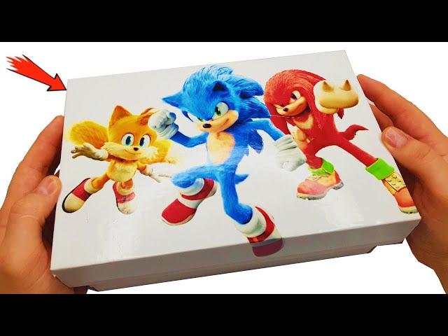 Sonic 3 The Hedgehog Box Surprise Collection Unboxing Tails Knuckles ASMR no talking Mystery box 3