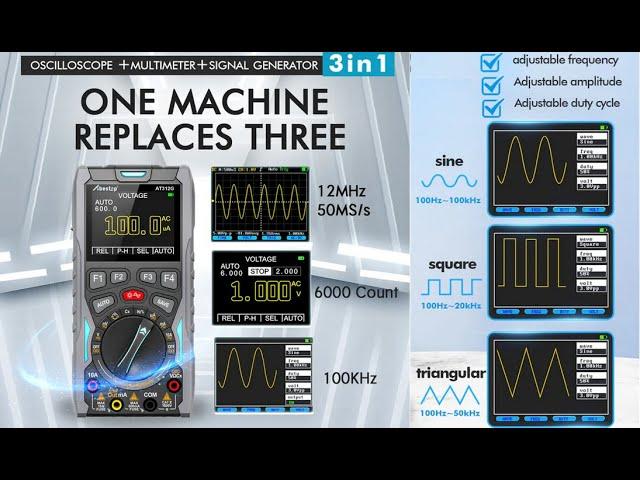 TA-0404: Abestop AT312G DMM Generator Oscilloscope Meter 3 in 1