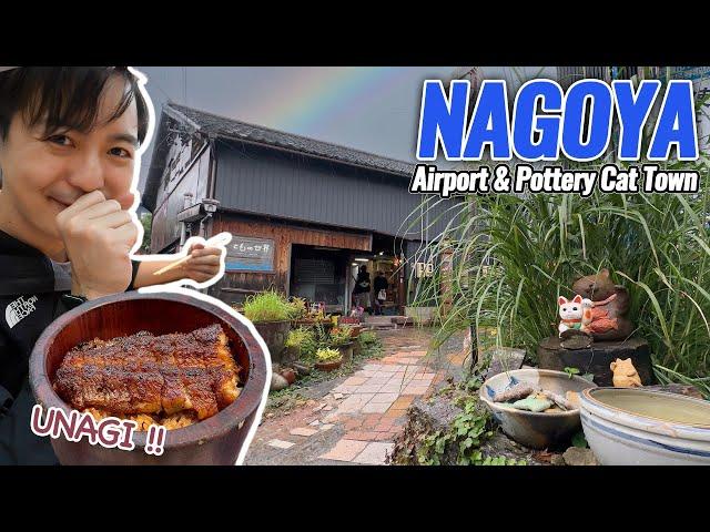 Juicy Unagi Lunch and Sweet Fruits Mochi at Nagoya Centrair Airport, Old Pottery Cat Town Ep.370