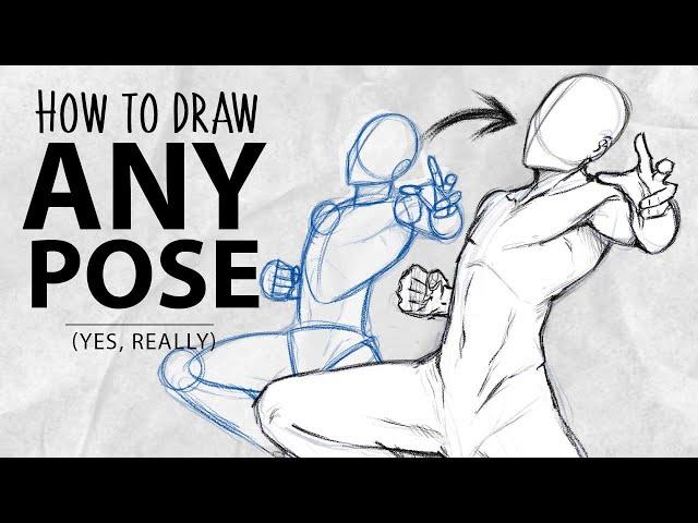 How to draw ANY POSE in 10 minutes | DrawlikeaSir