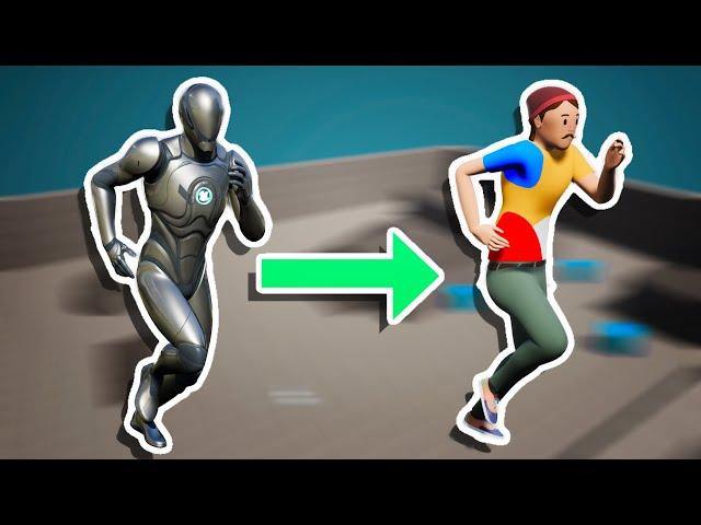 How to replace the default mannequin in Unreal 2023