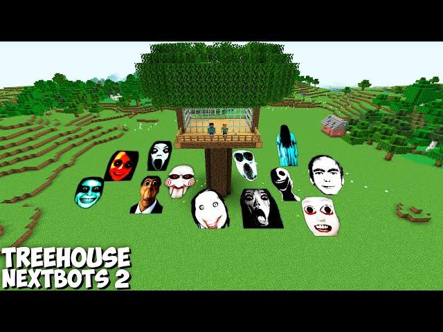 SURVIVAL TREE HOUSE 2 WITH JEFF THE KILLER and SCARY NEXTBOTS in Minecraft - Gameplay - Coffin Meme