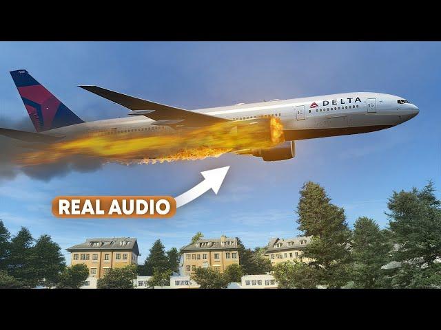 Boeing 777 Catches Fire and Dumps Fuel all over Los Angeles (Real Audio)