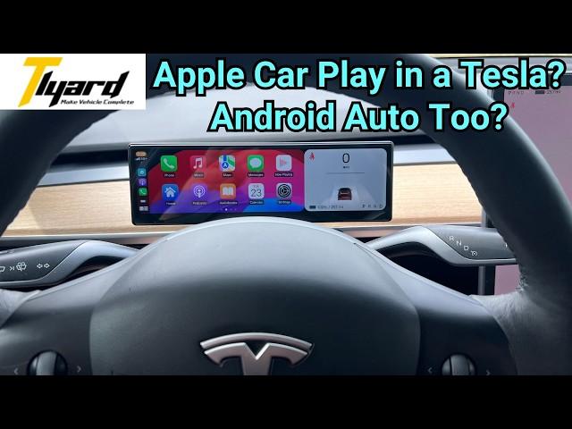 Apple Car Play In A Tesla? Testing the Tlyard T12 Dashboard Screen