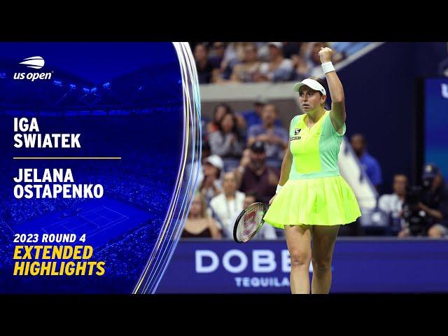 Iga Swiatek vs. Jelena Ostapenko Extended Highlights | 2023 US Open Round 4