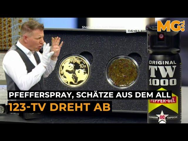 Pfefferspray, Elektroschocker, Kristalle aus dem All: Die irre Welt von 123-TV