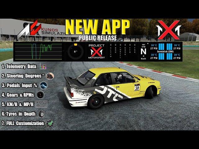 NEW APP: Project X Motorsport HUD for Assetto Corsa | Public Release